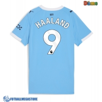 Fotballdrakt Dame Manchester City Erling Haaland #9 Hjemmedrakt 2025-26 Kortermet